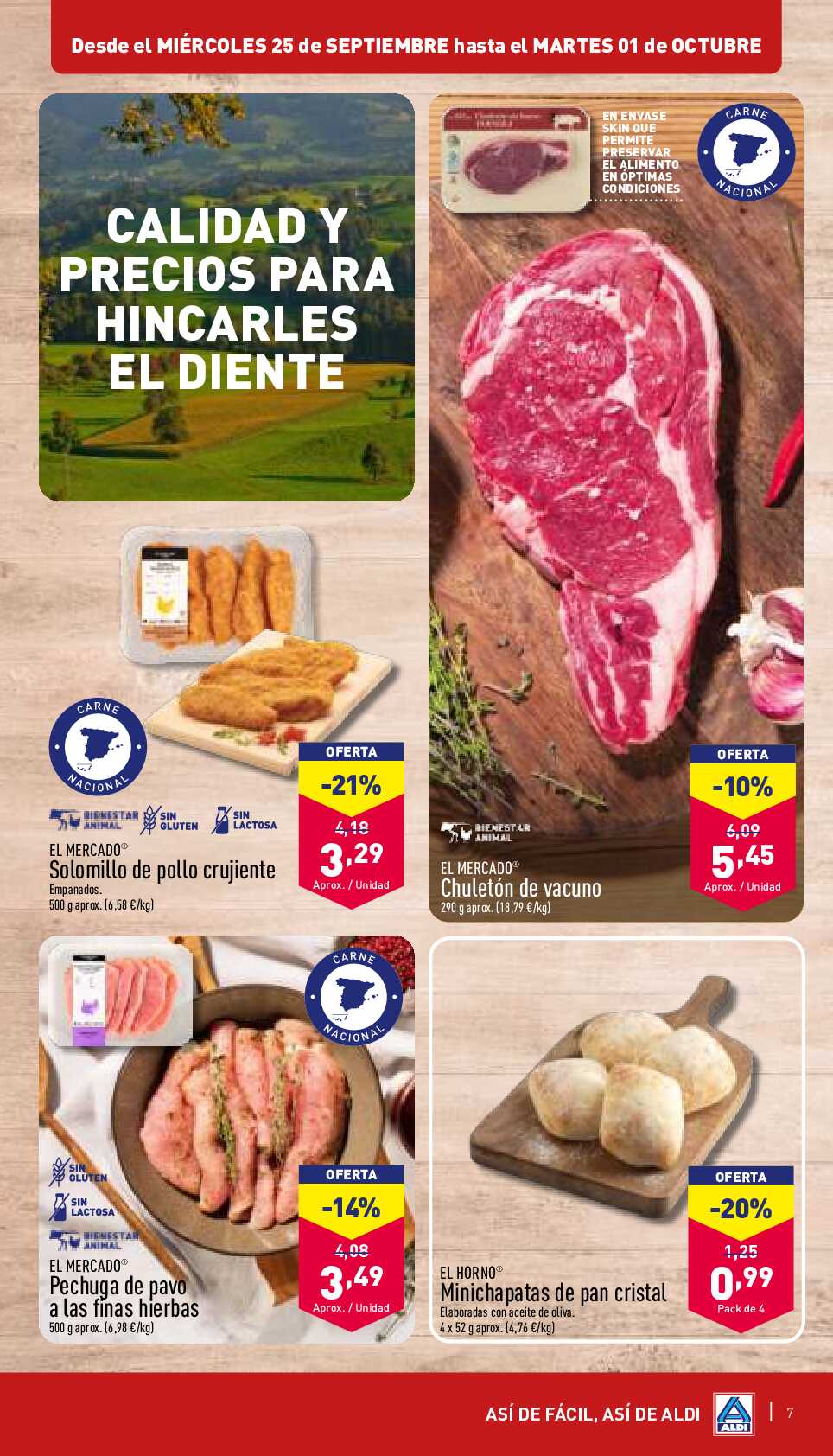 Folleto semanal Aldi. Página 07