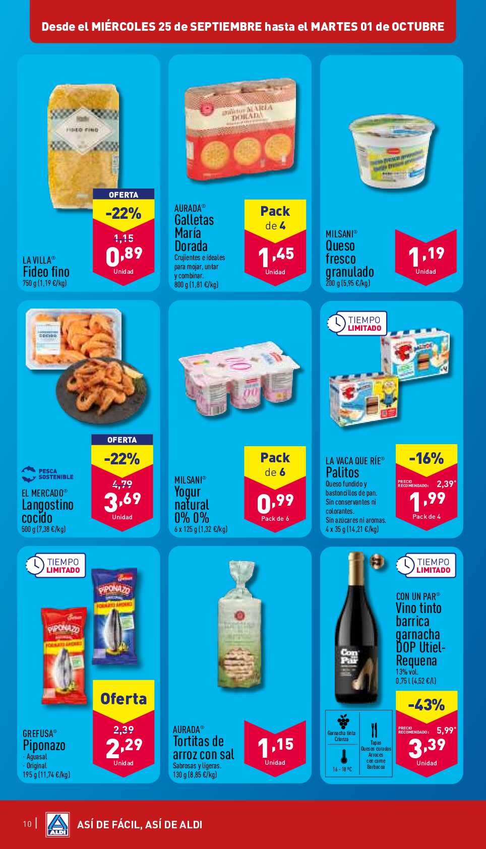 Folleto semanal Aldi. Página 10