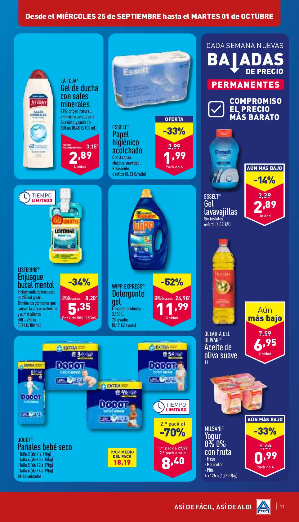 Folleto semanal Aldi. Página 11