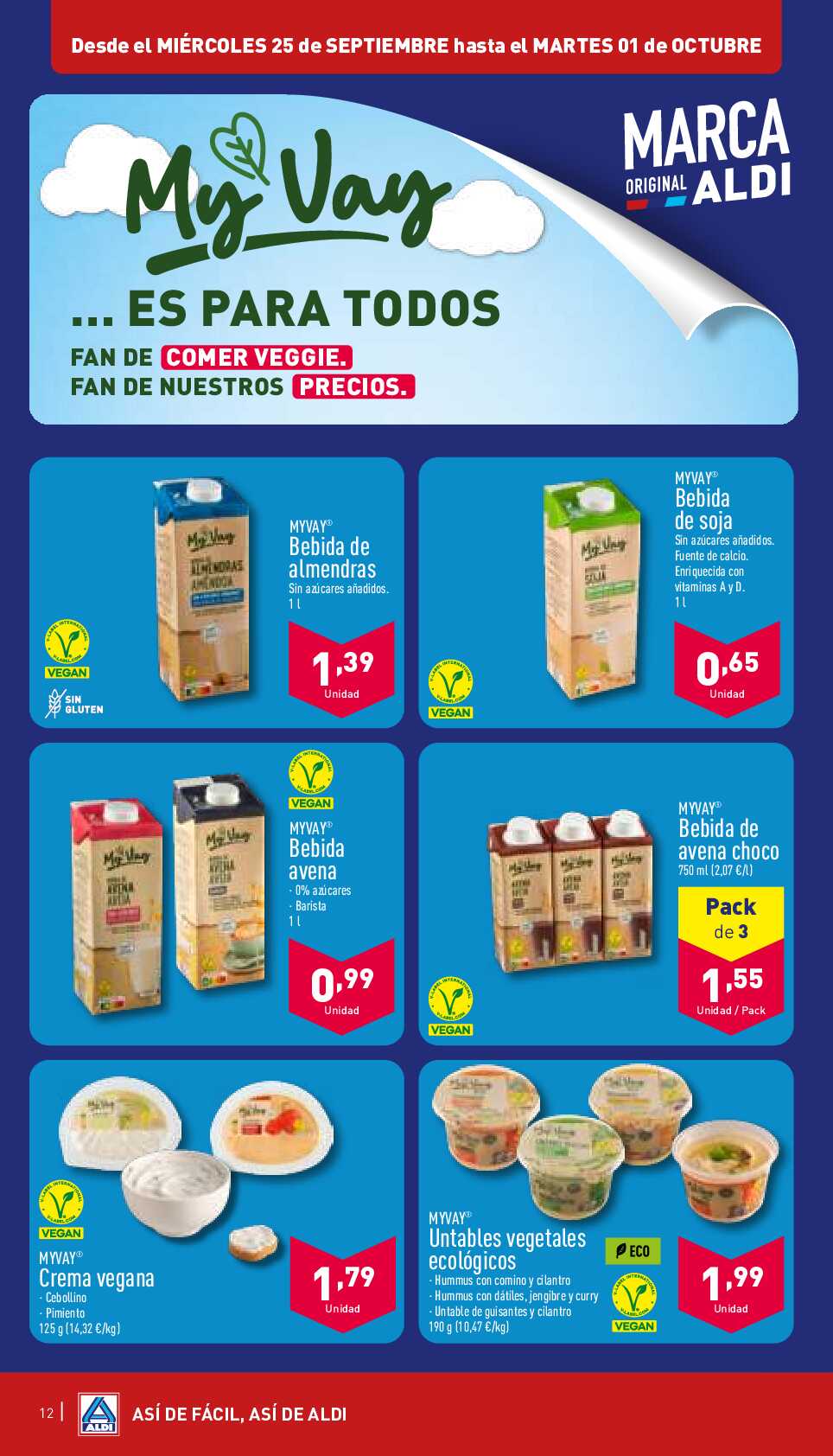 Folleto semanal Aldi. Página 12