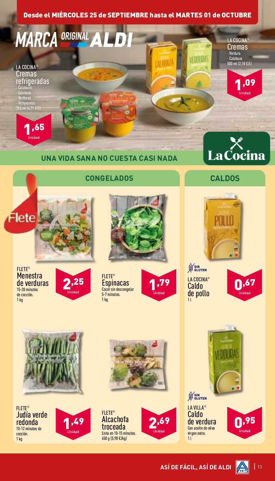 Folleto semanal Aldi. Página 13