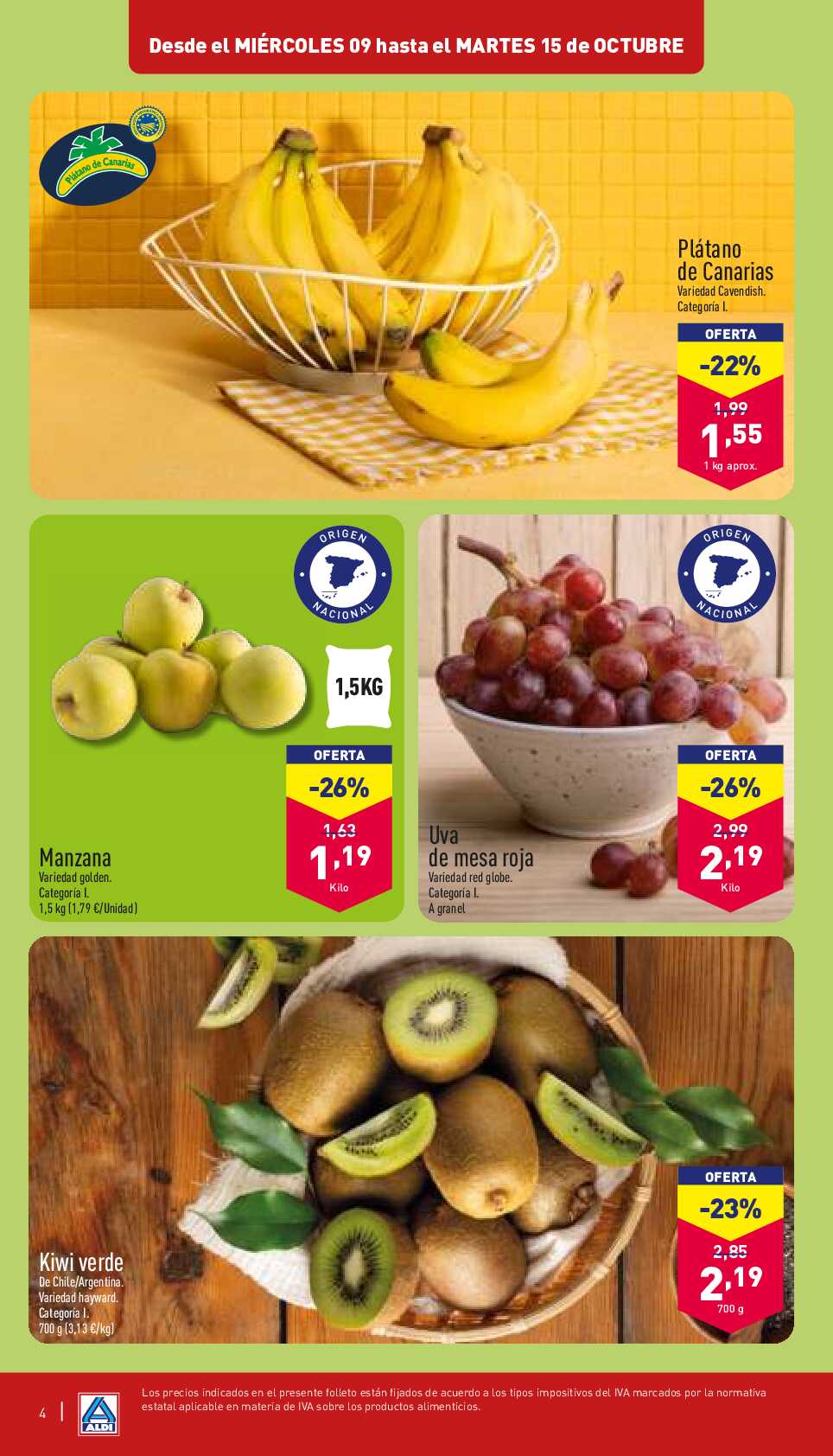 Ofertas de la semana Aldi. Página 04