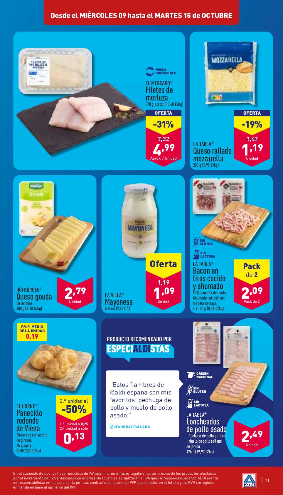 Ofertas de la semana Aldi. Página 11