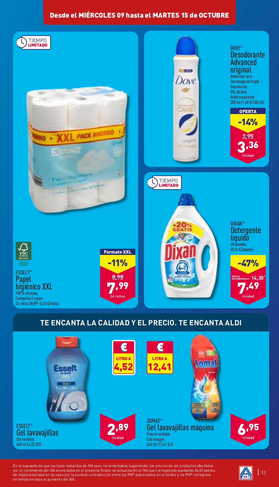 Ofertas de la semana Aldi. Página 13