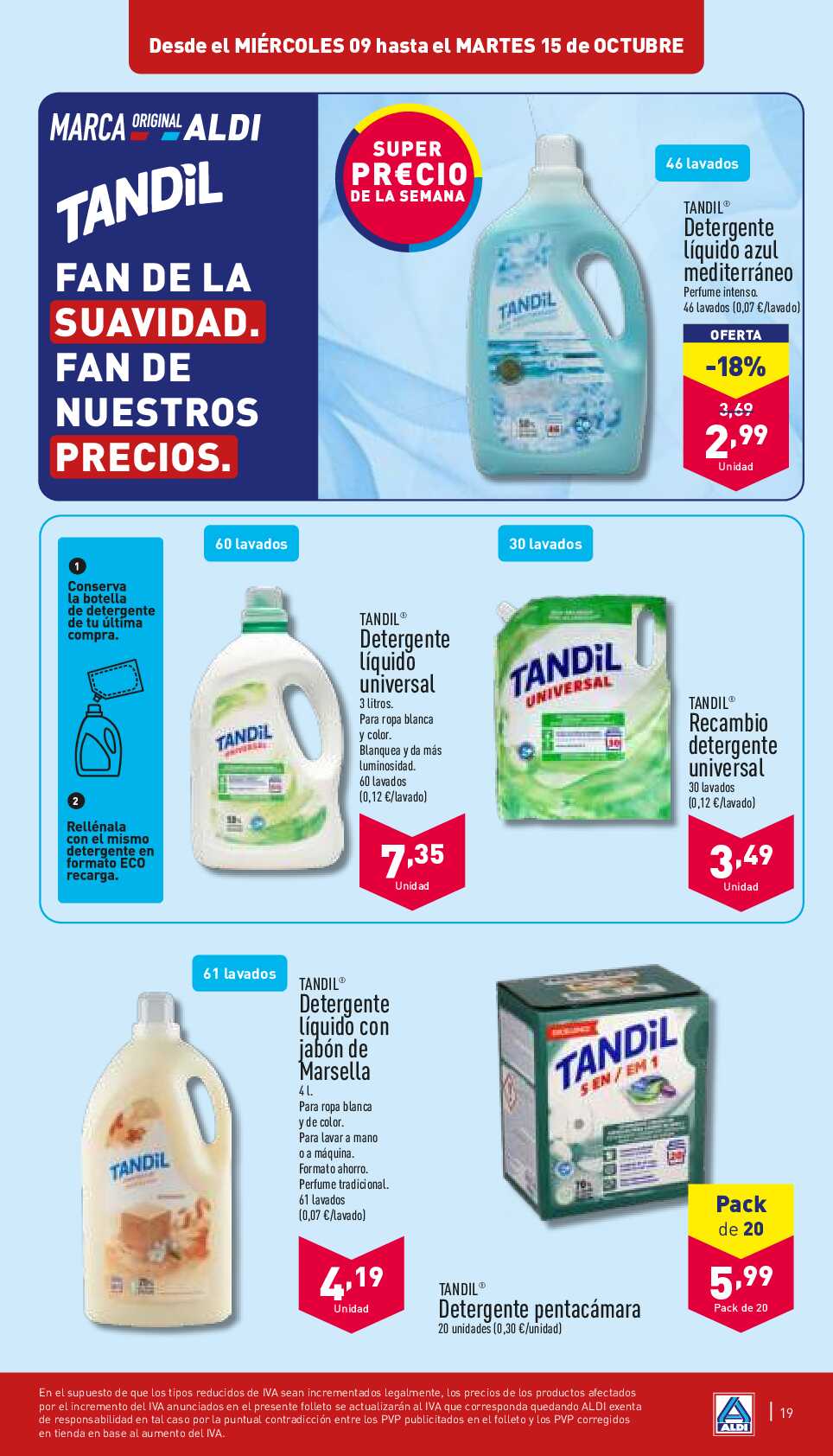 Ofertas de la semana Aldi. Página 19