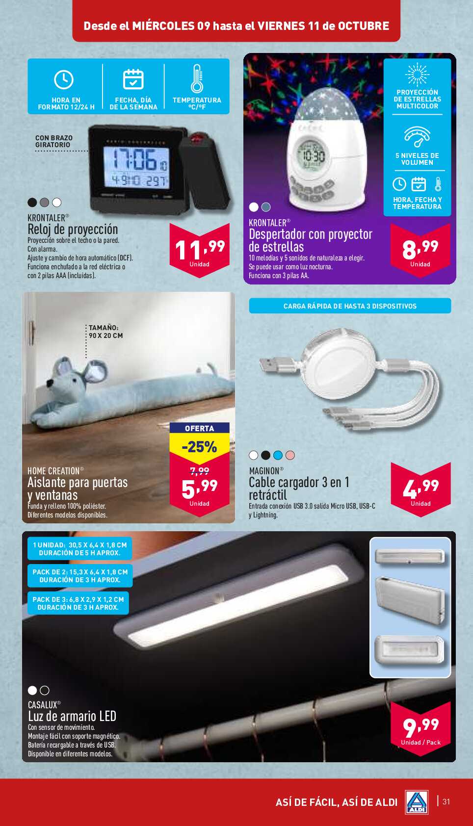 Ofertas de la semana Aldi. Página 31