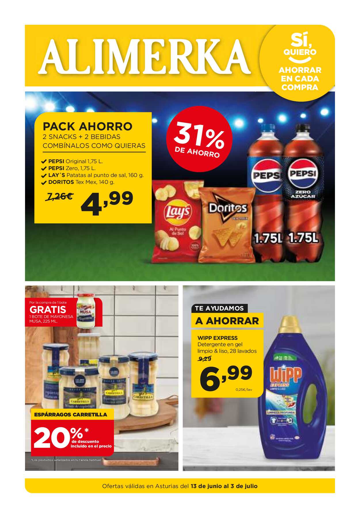 Catálogo de ofertas Alimerka. Página 01