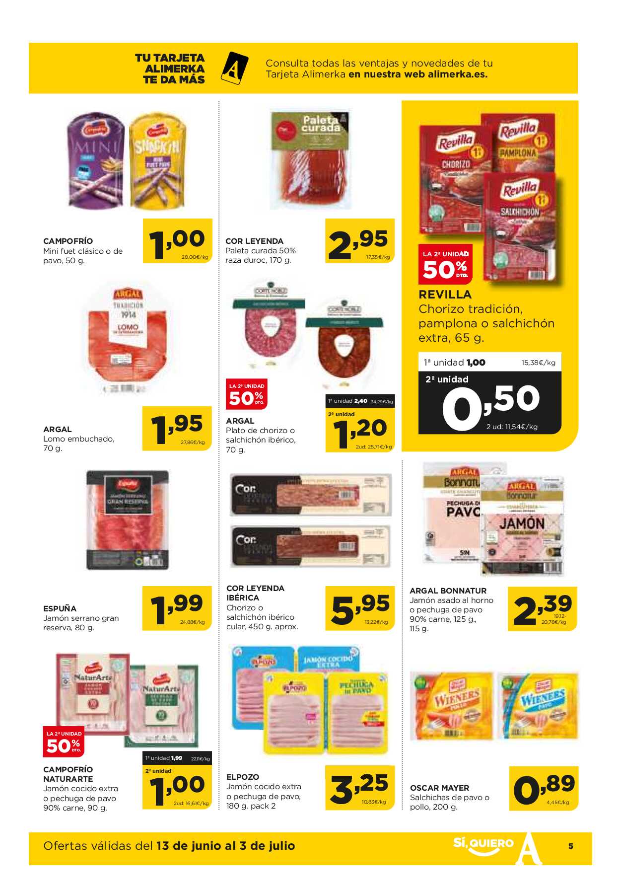 Catálogo de ofertas Alimerka. Página 05