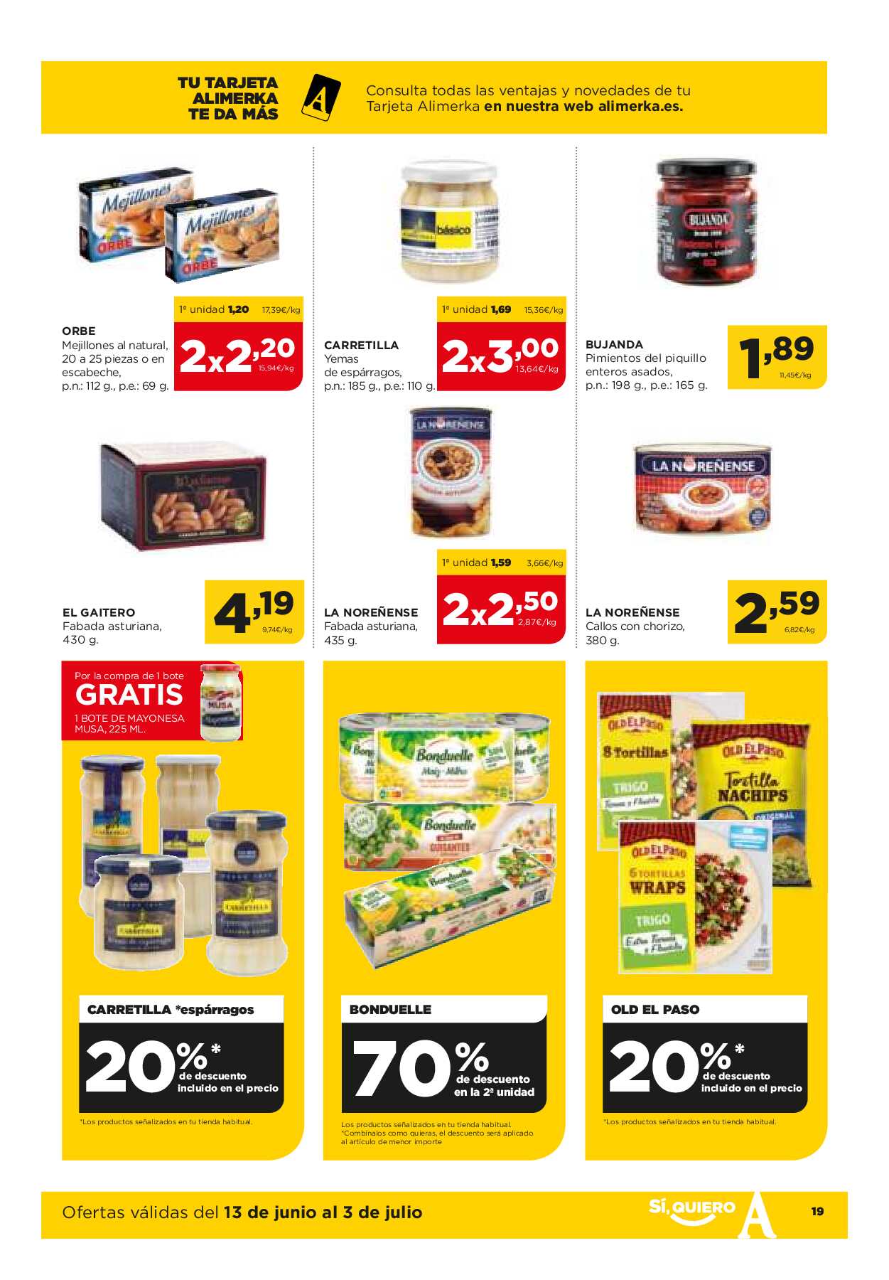 Catálogo de ofertas Alimerka. Página 19