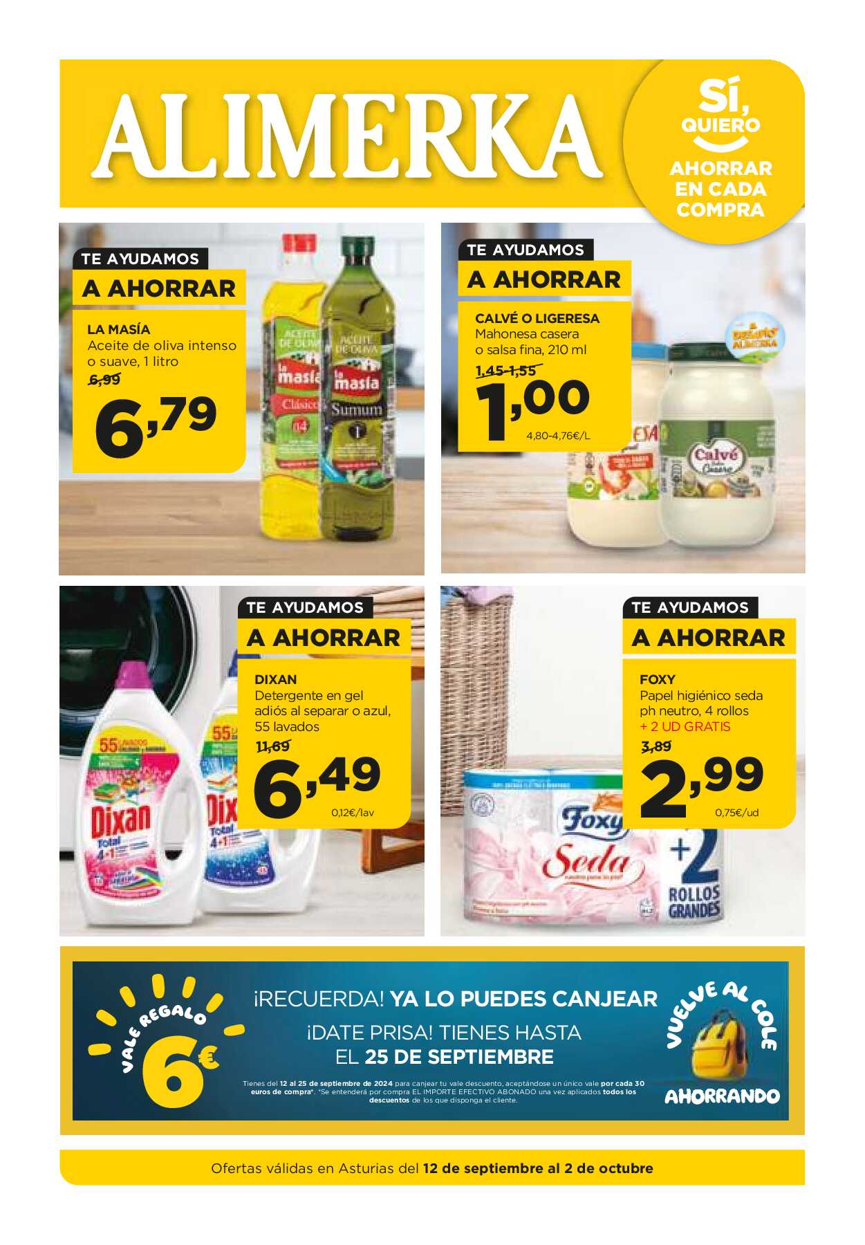 Catálogo de ofertas Alimerka. Página 01