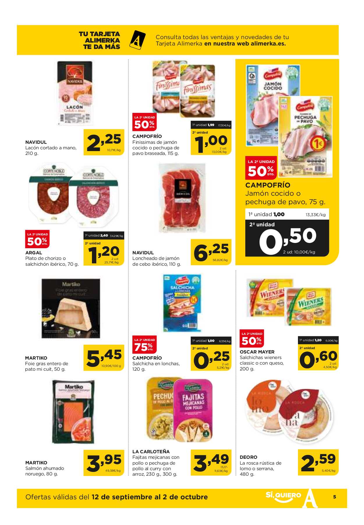 Catálogo de ofertas Alimerka. Página 06