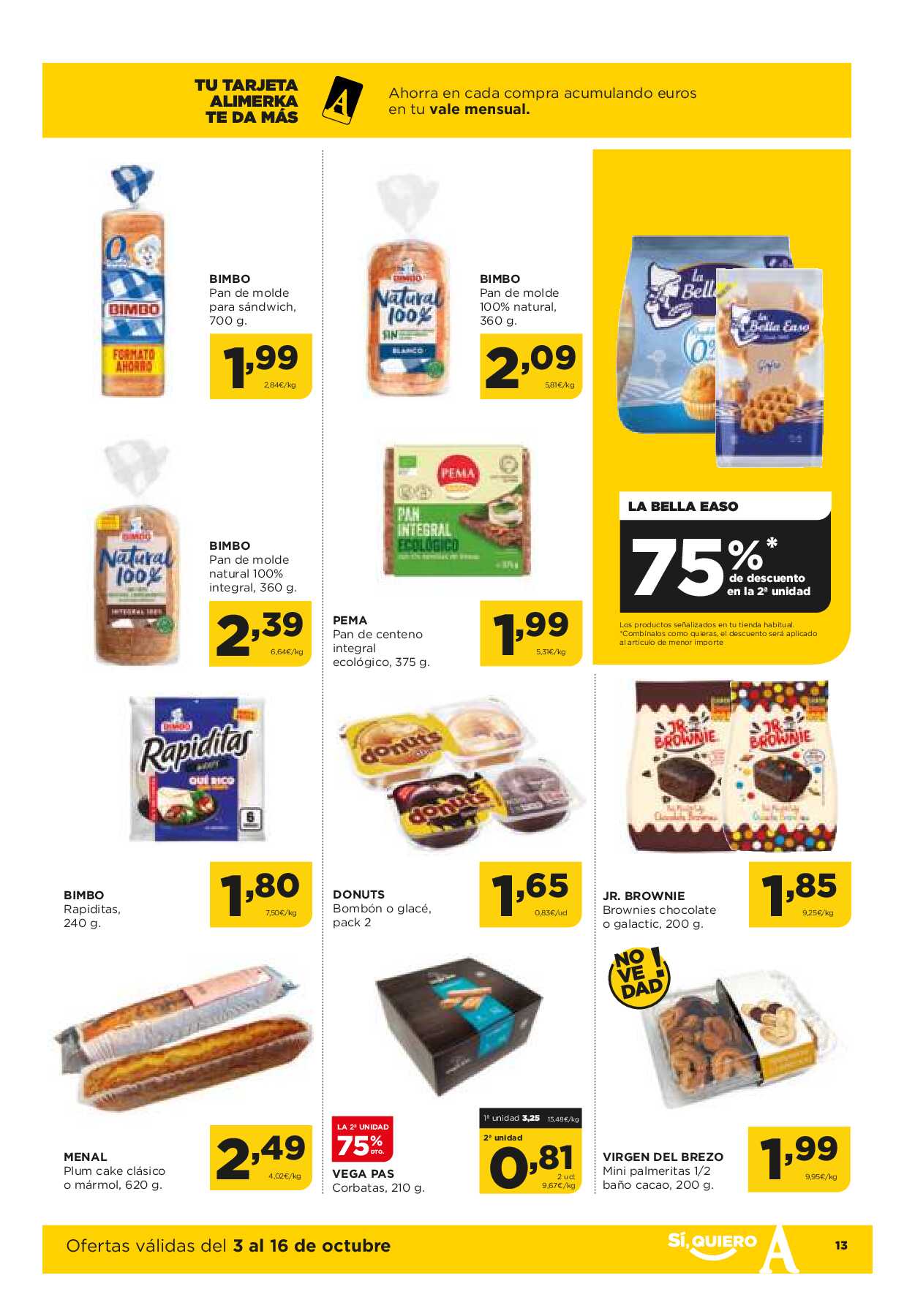 Ofertas quincenales Alimerka. Página 13