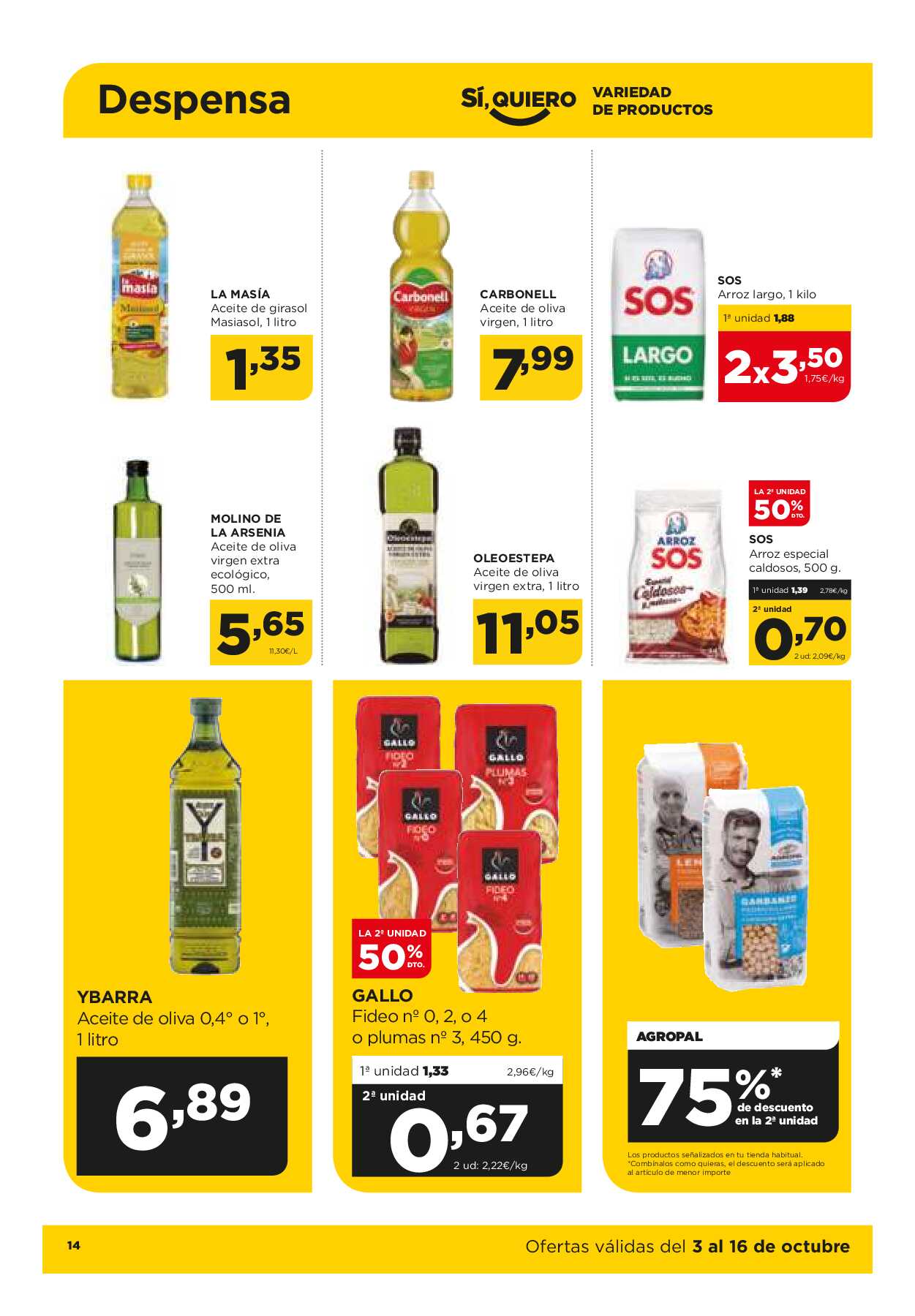 Ofertas quincenales Alimerka. Página 14