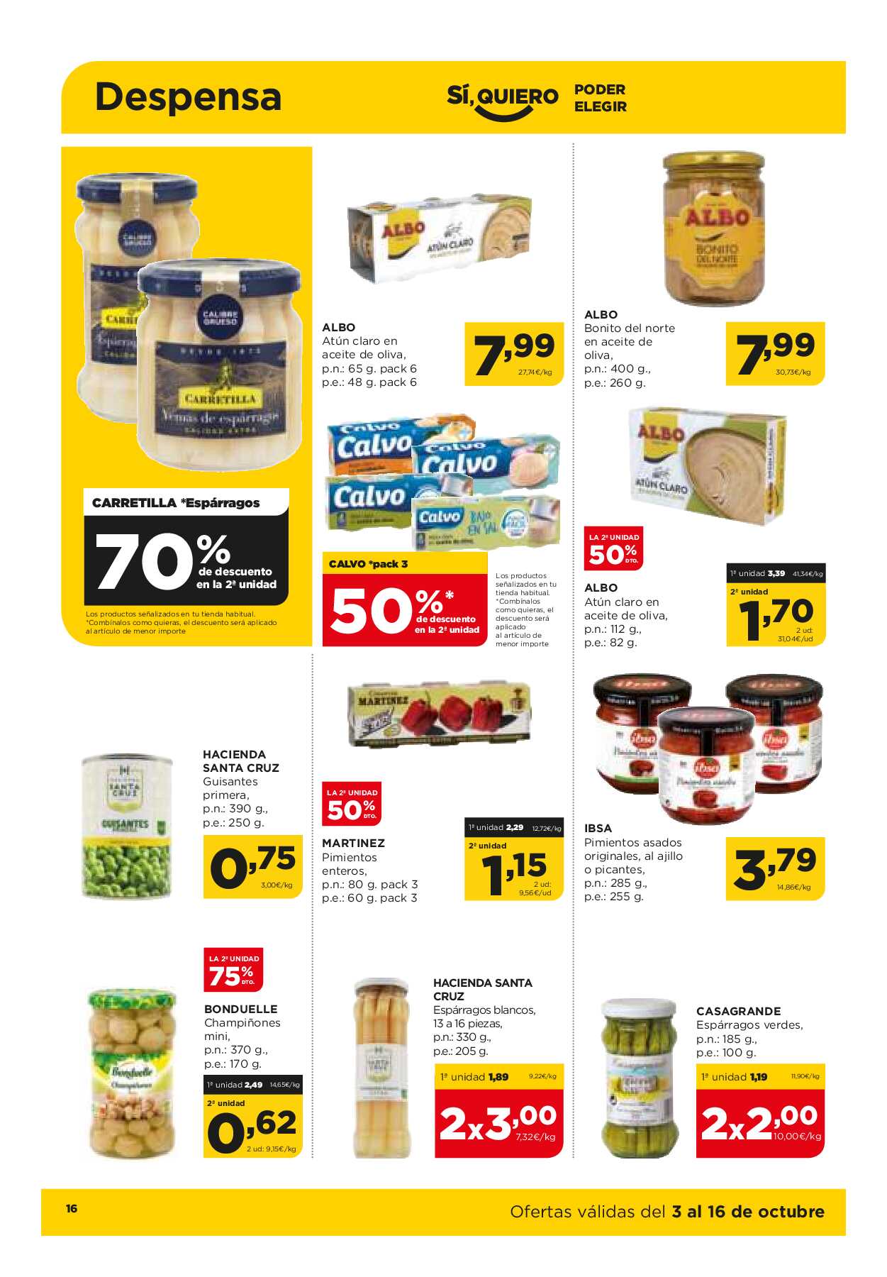 Ofertas quincenales Alimerka. Página 16