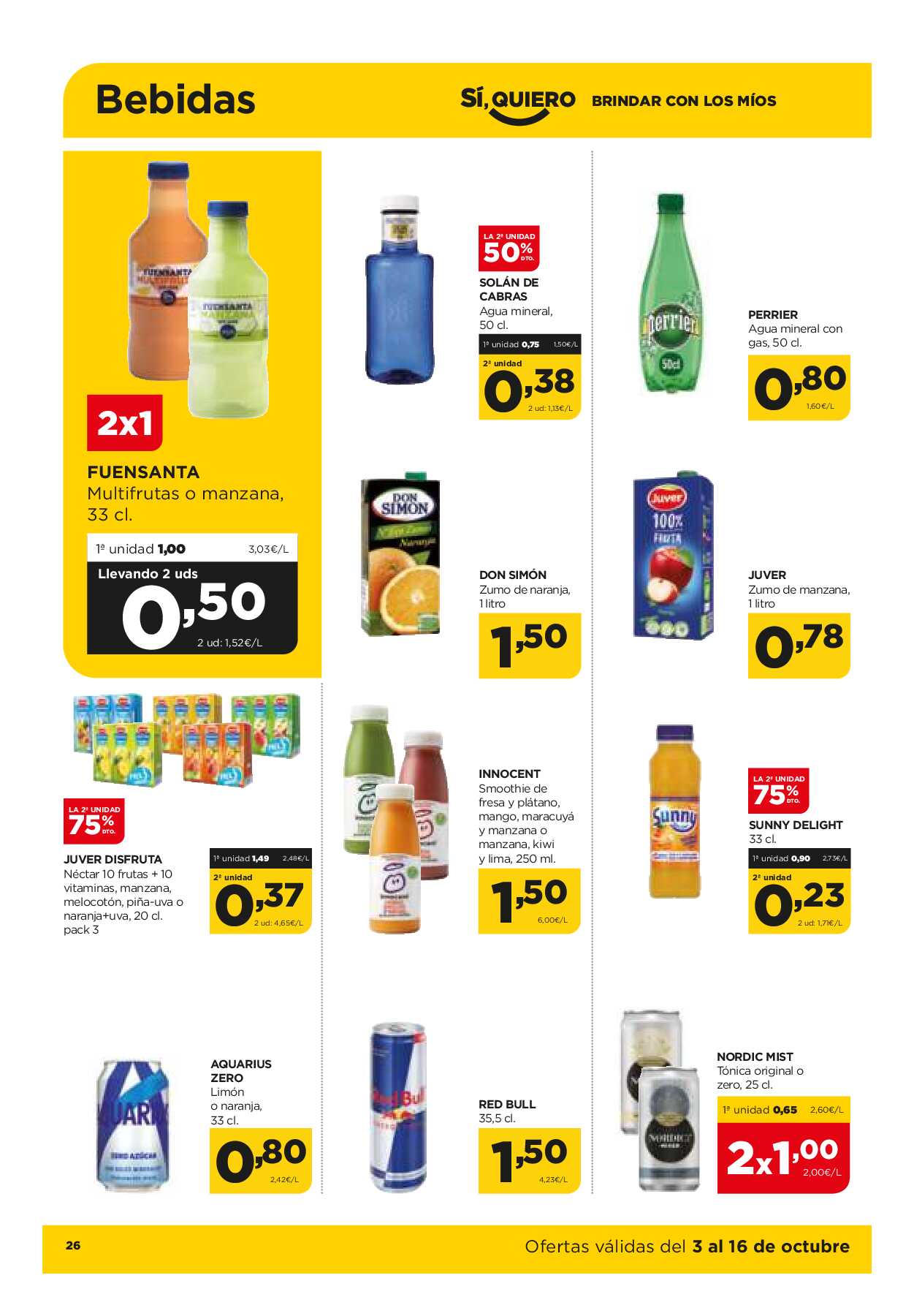 Ofertas quincenales Alimerka. Página 26