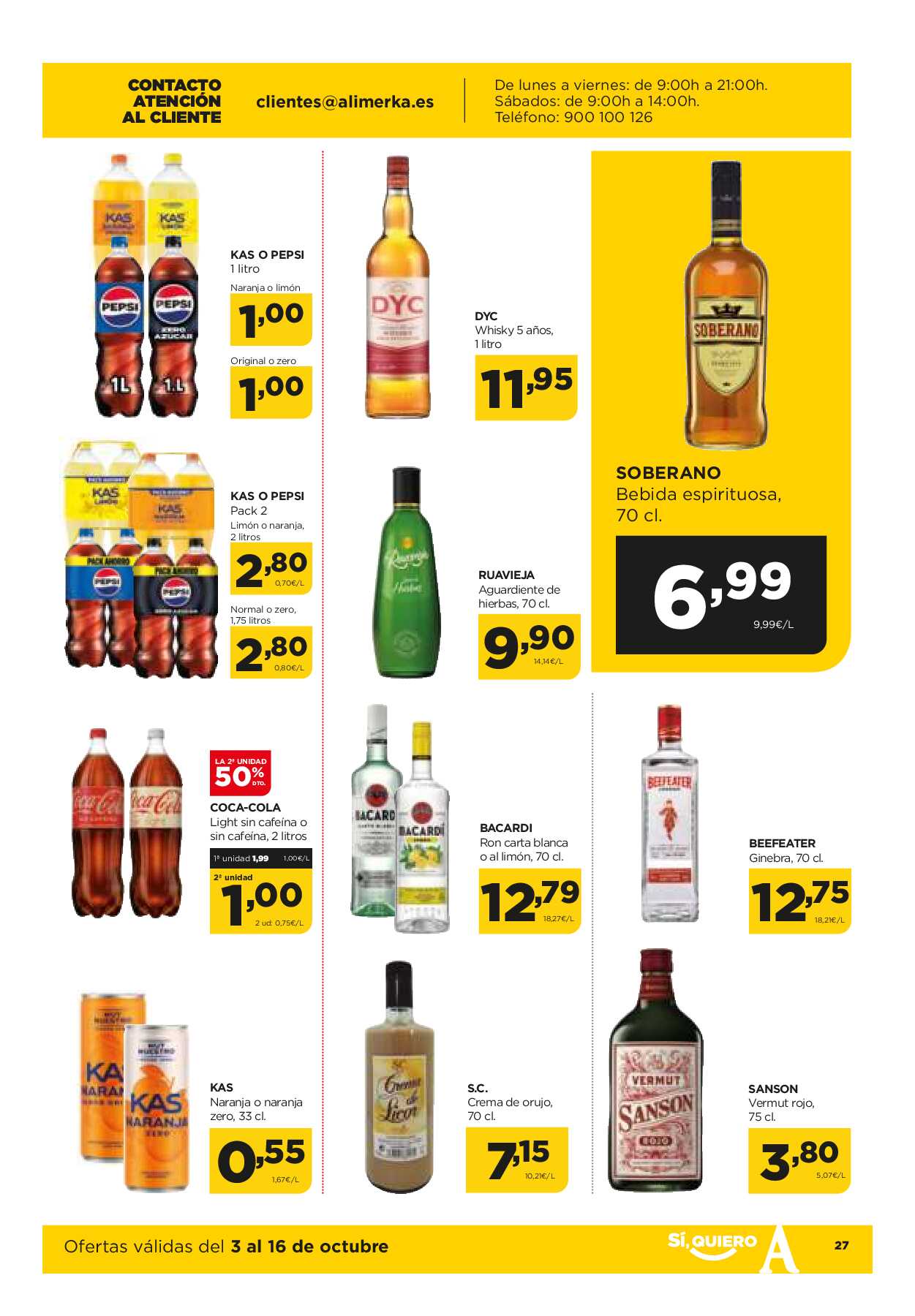 Ofertas quincenales Alimerka. Página 27