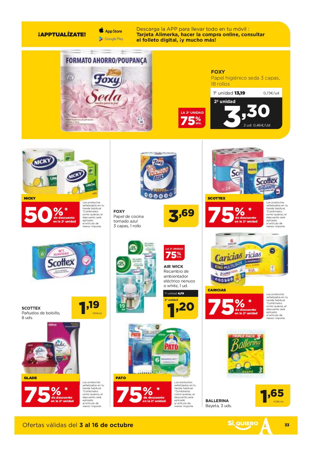 Ofertas quincenales Alimerka. Página 33