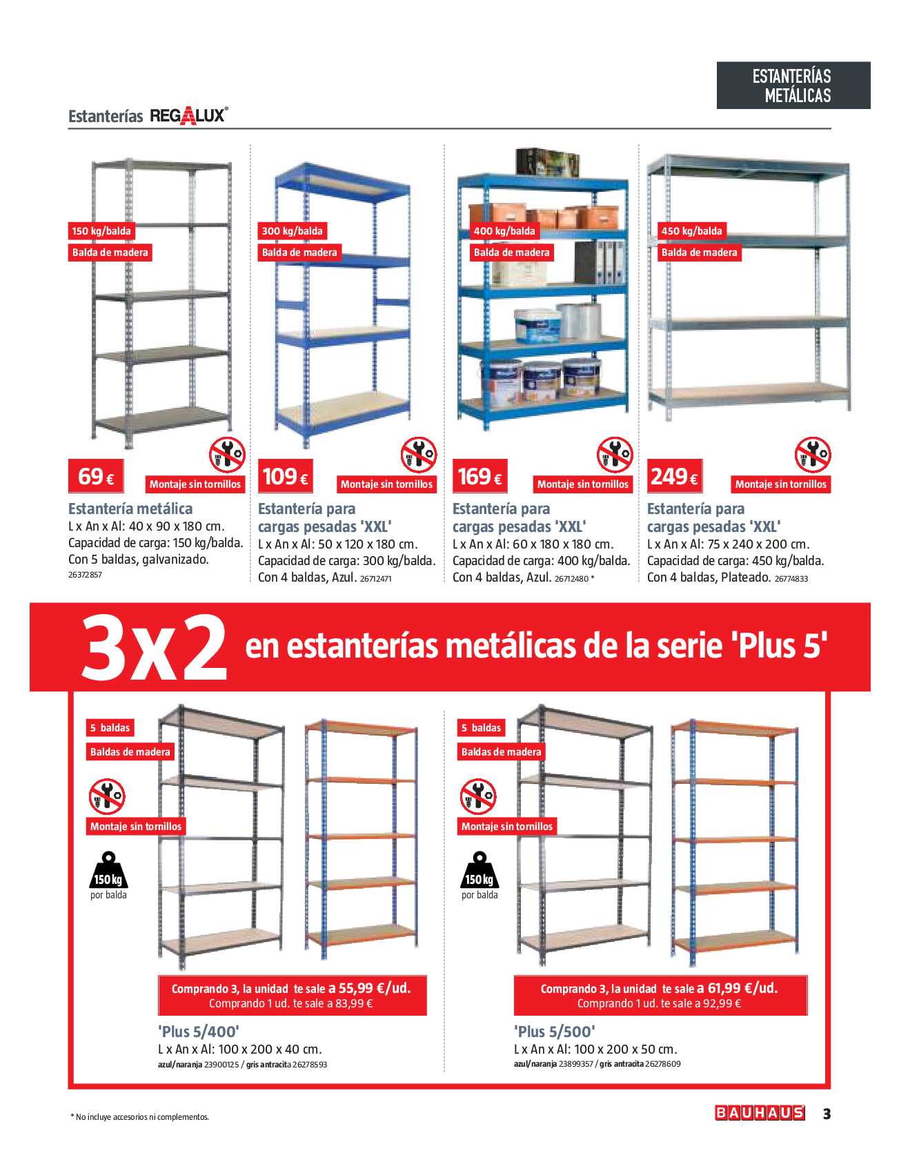 Ofertas bricolaje, reformas, decoración y jardín Bauhaus. Página 03