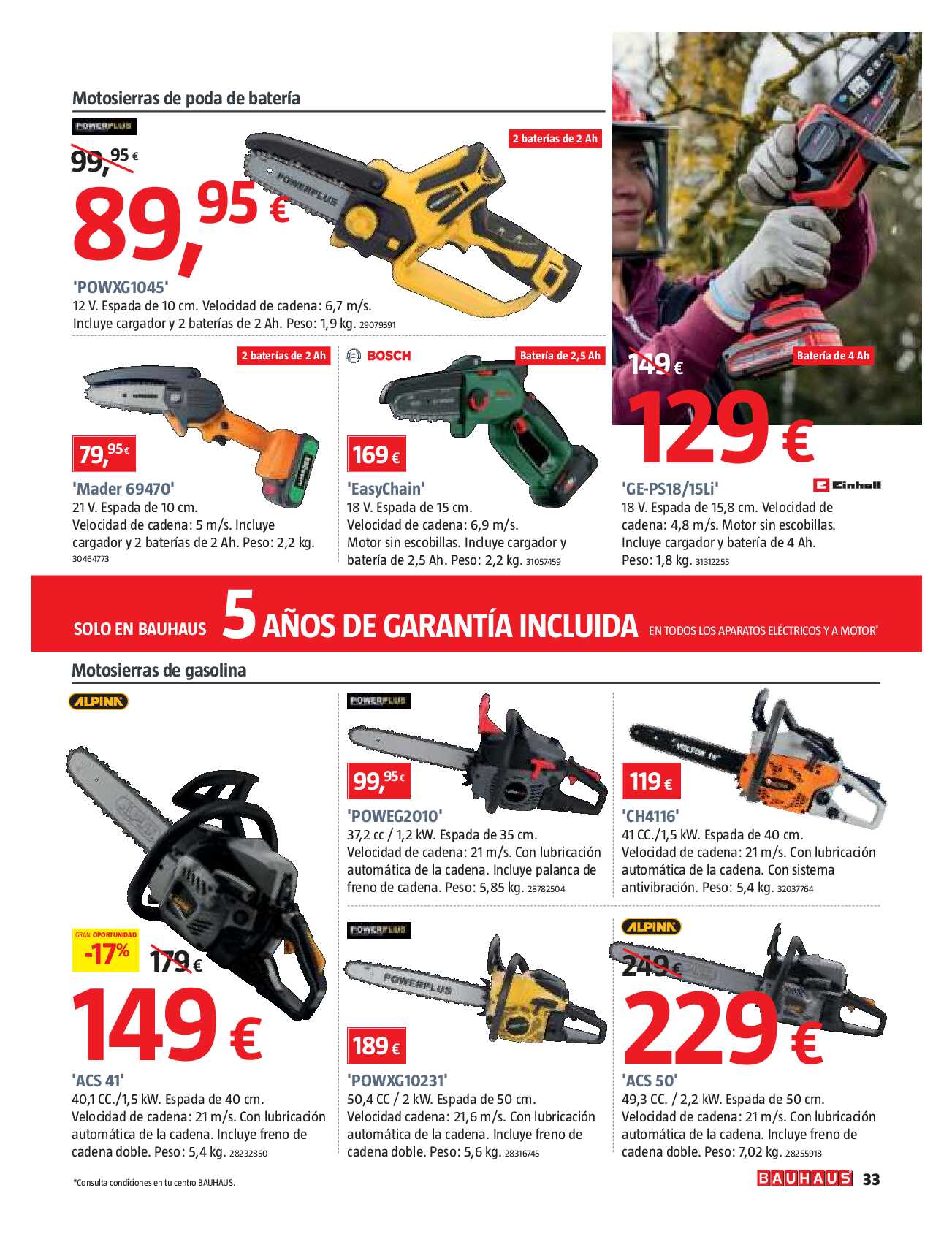 Ofertas bricolaje, reformas, decoración y jardín Bauhaus. Página 33