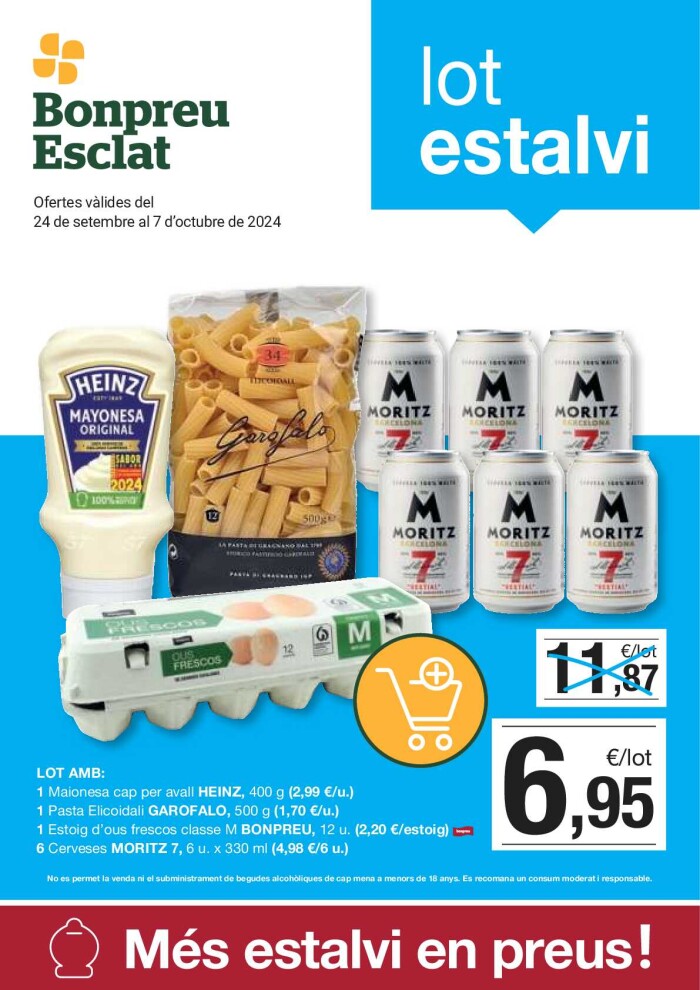 Ofertas quincenales Bonpreu. Página de portada