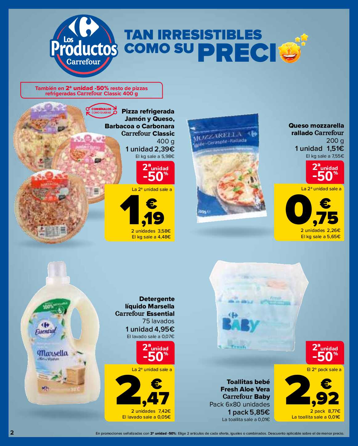 2x1 en más de 1600 productos Carrefour. Página 02