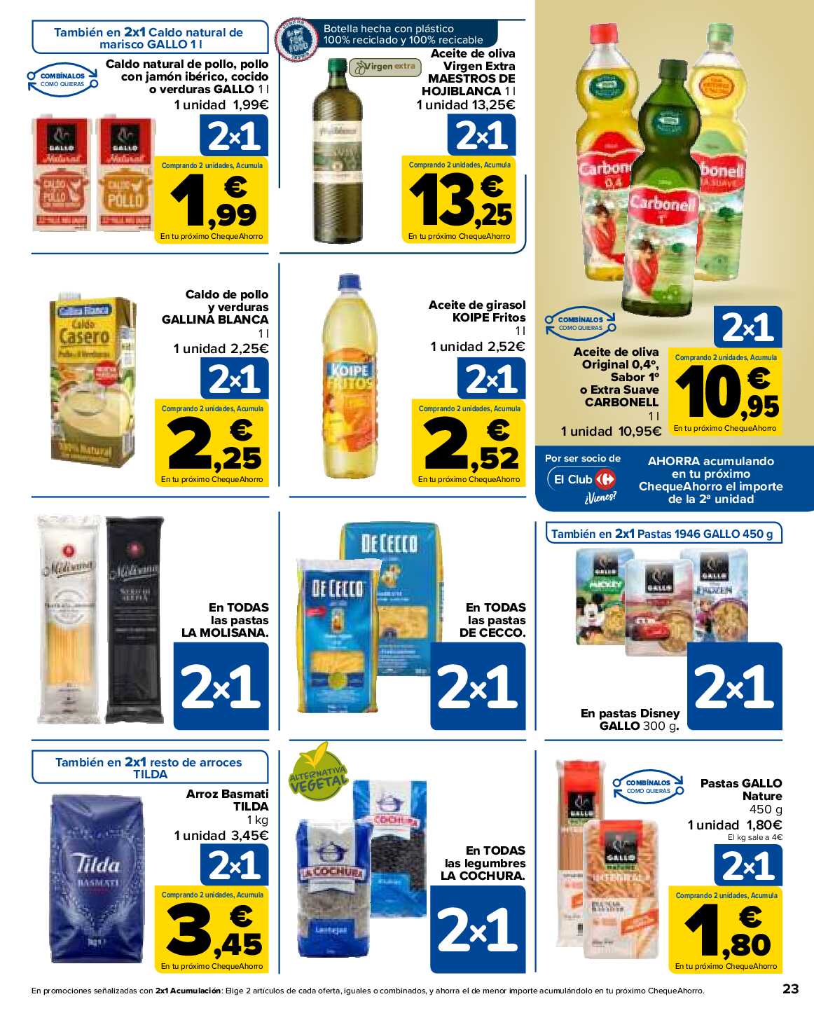 2x1 en más de 1600 productos Carrefour. Página 23