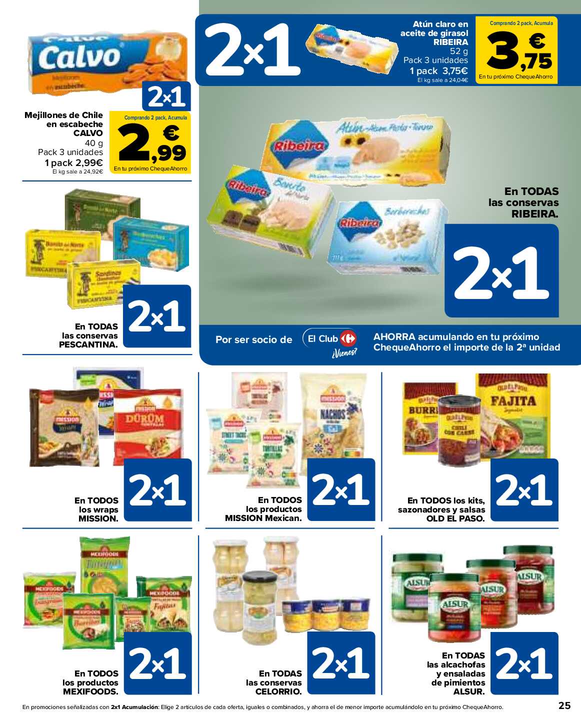 2x1 en más de 1600 productos Carrefour. Página 25