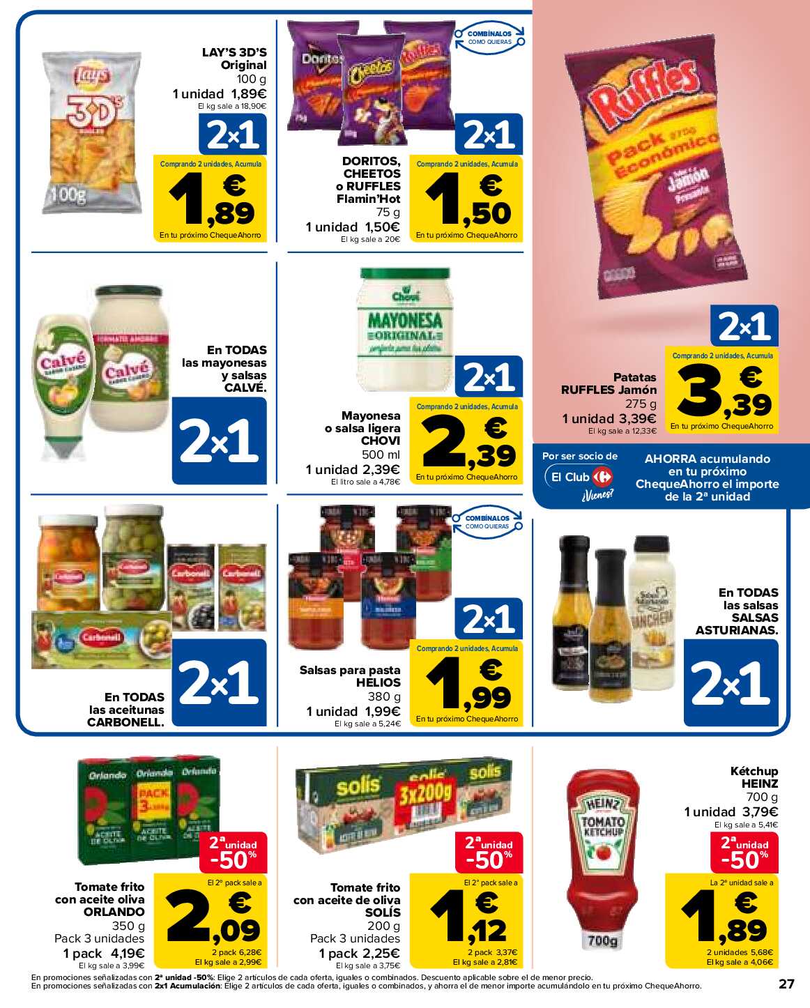 2x1 en más de 1600 productos Carrefour. Página 27