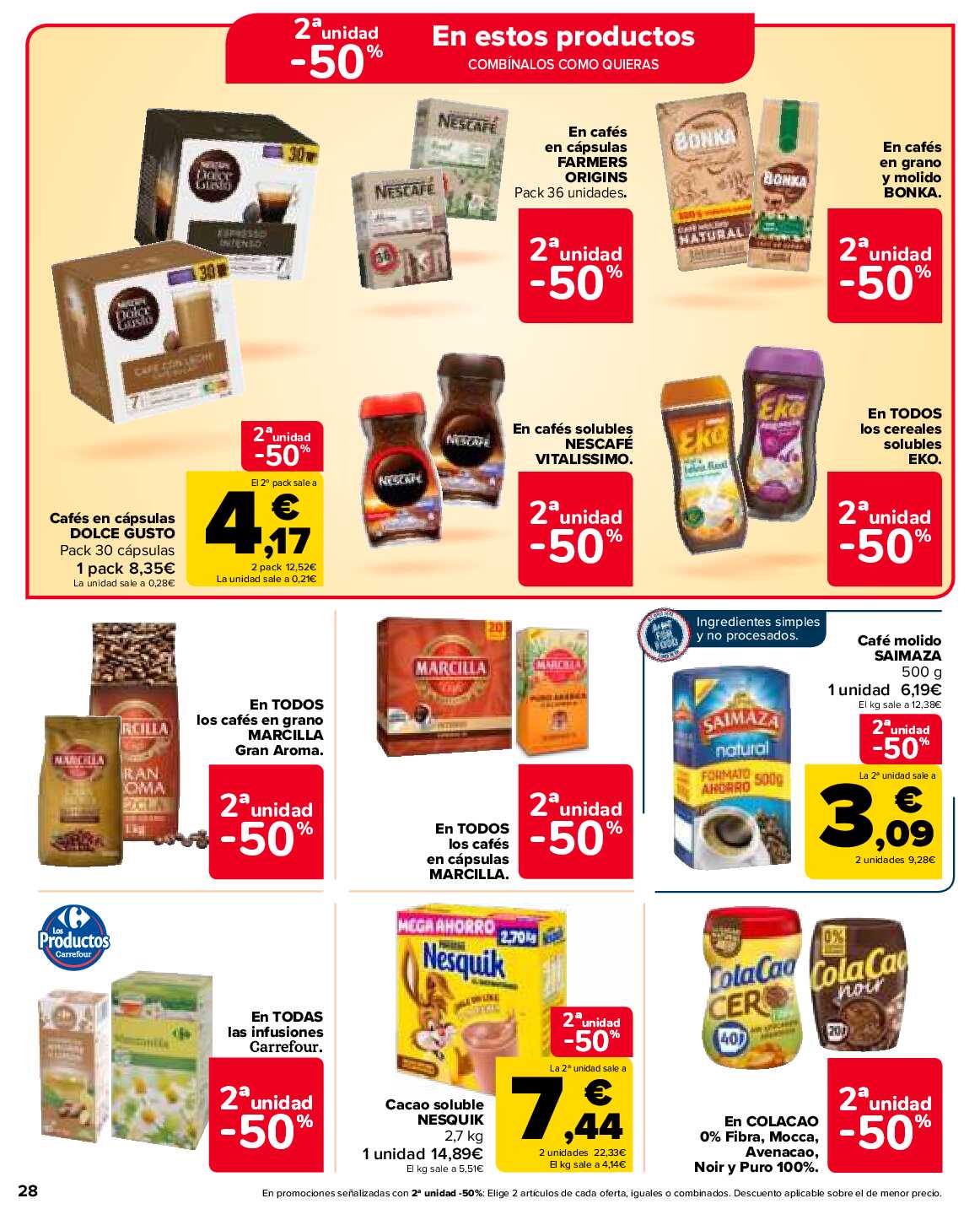 2x1 en más de 1600 productos Carrefour. Página 28