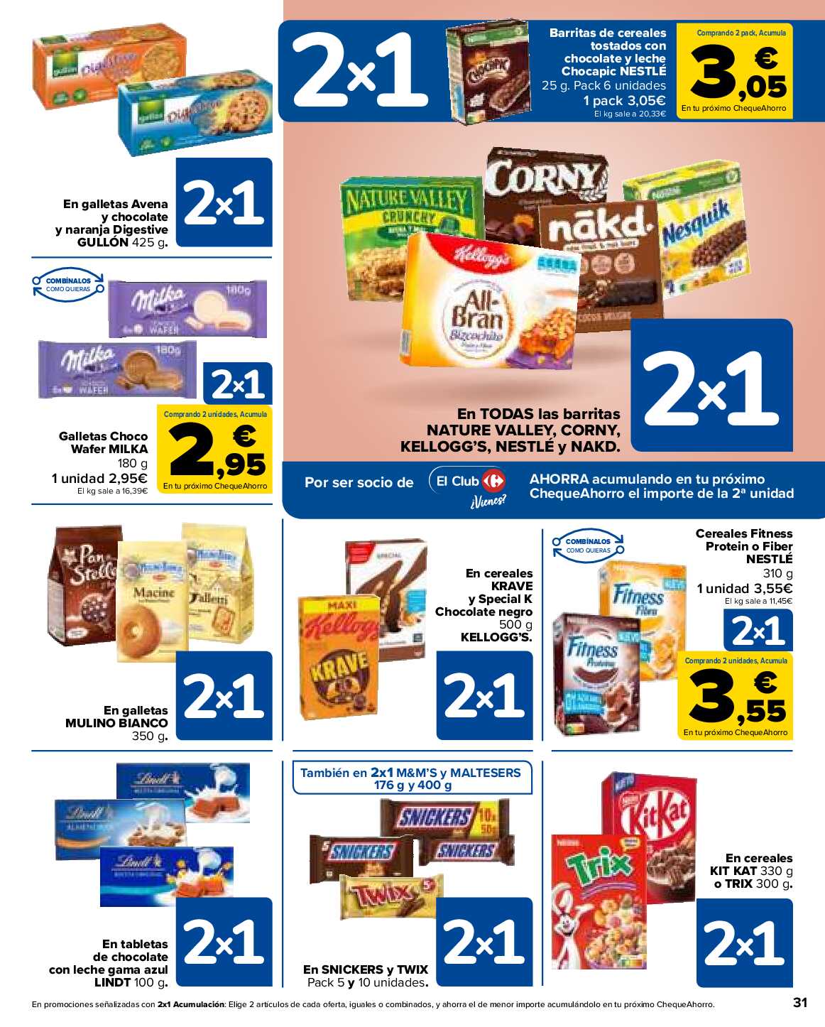 2x1 en más de 1600 productos Carrefour. Página 31