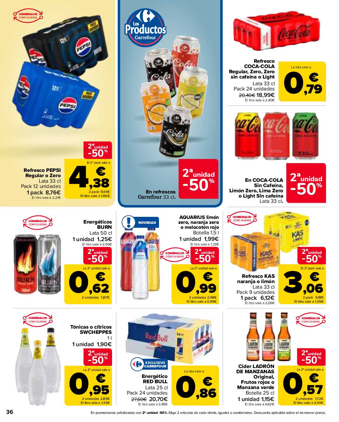 2x1 en más de 1600 productos Carrefour. Página 36