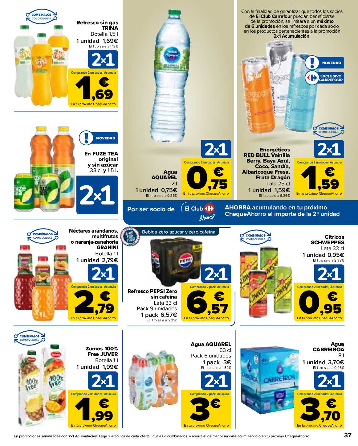 2x1 en más de 1600 productos Carrefour. Página 37