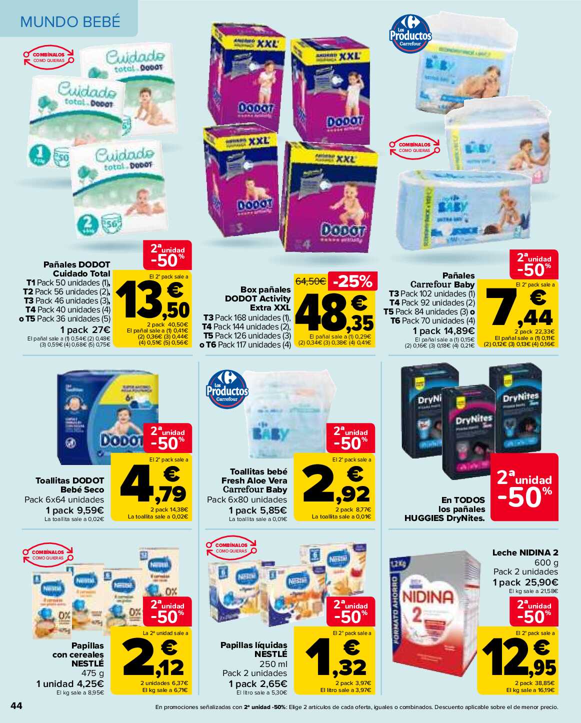 2x1 en más de 1600 productos Carrefour. Página 44