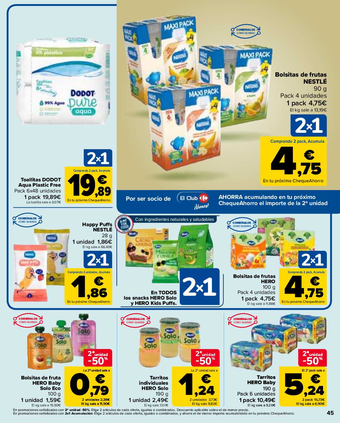 2x1 en más de 1600 productos Carrefour. Página 45