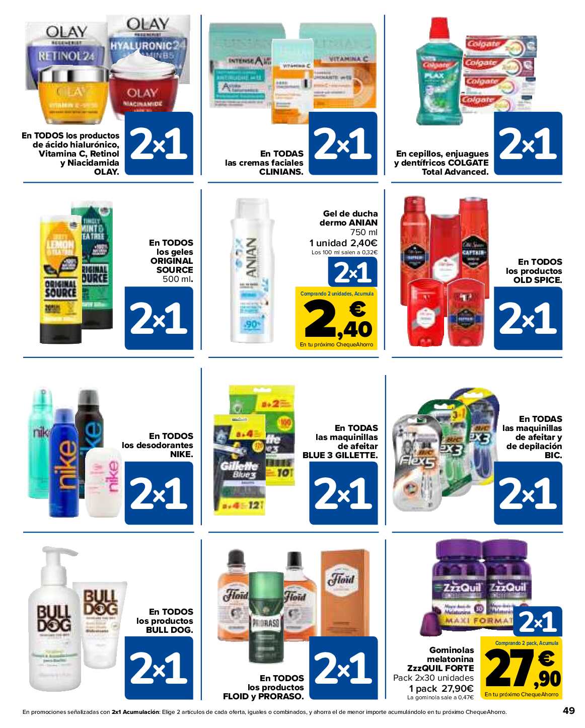 2x1 en más de 1600 productos Carrefour. Página 49