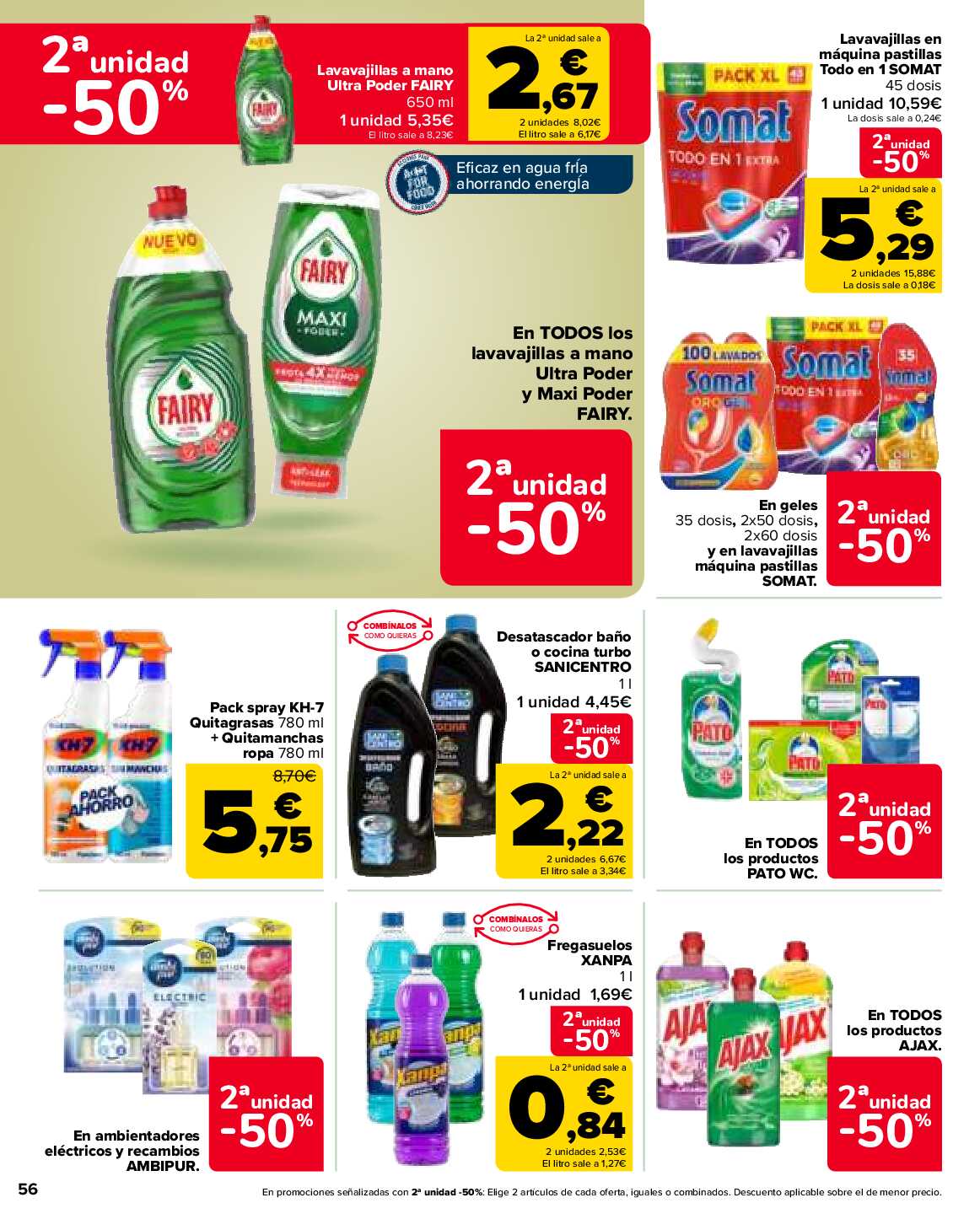 2x1 en más de 1600 productos Carrefour. Página 56