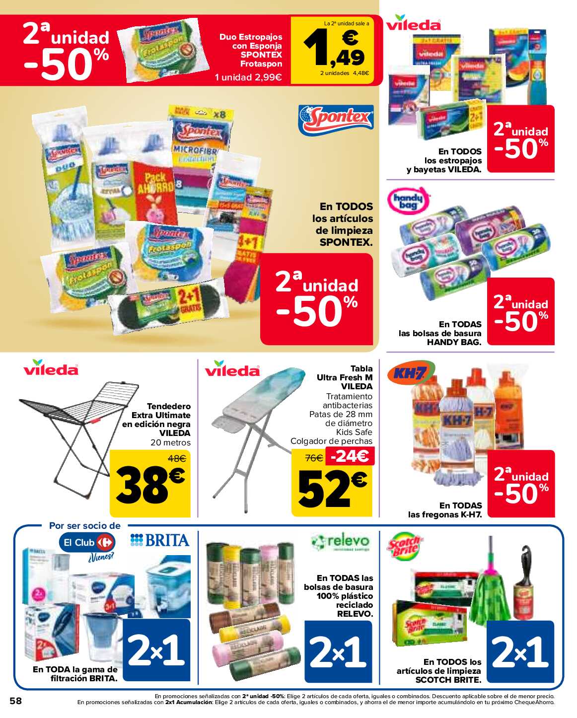 2x1 en más de 1600 productos Carrefour. Página 58