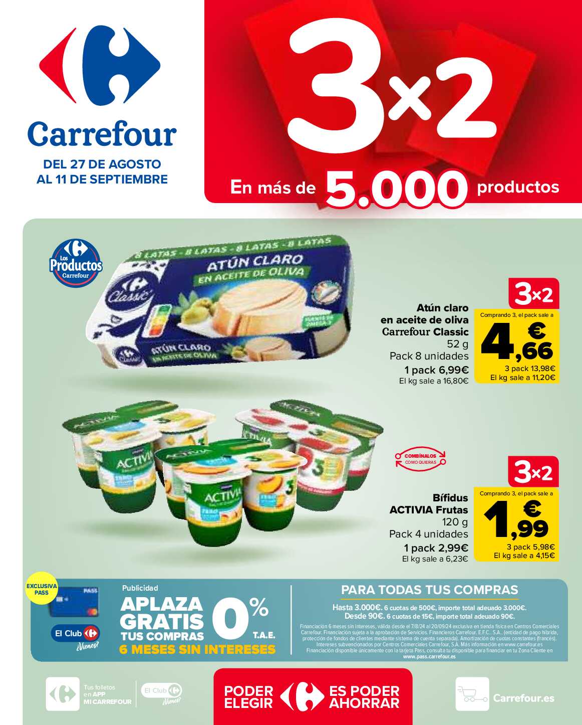 3x2 en miles de productos Carrefour. Página 01