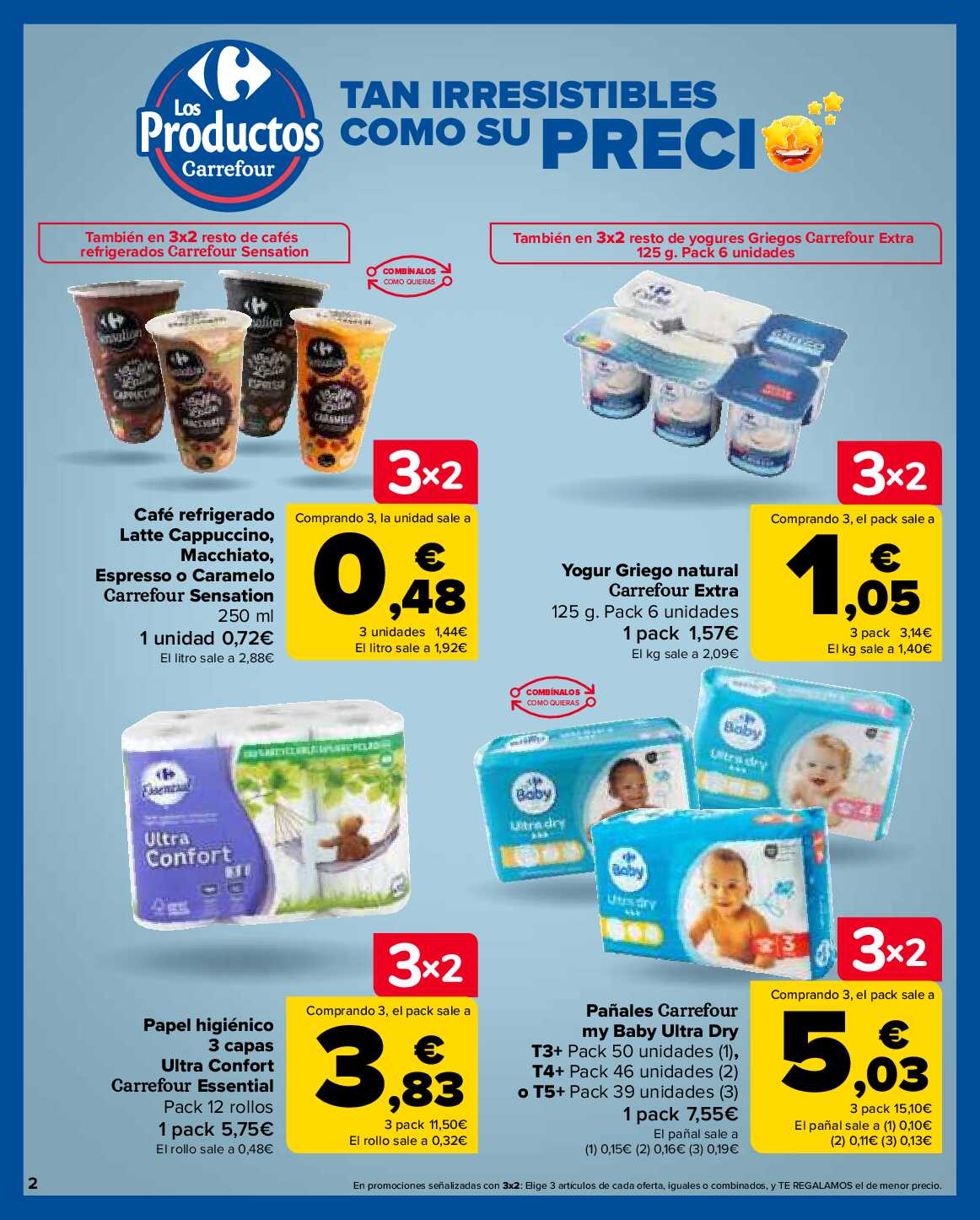 3x2 en miles de productos Carrefour. Página 02