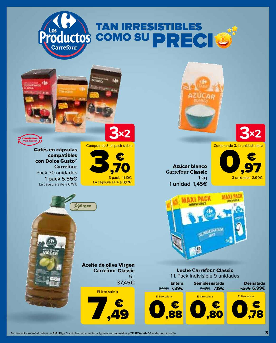 3x2 en miles de productos Carrefour. Página 03