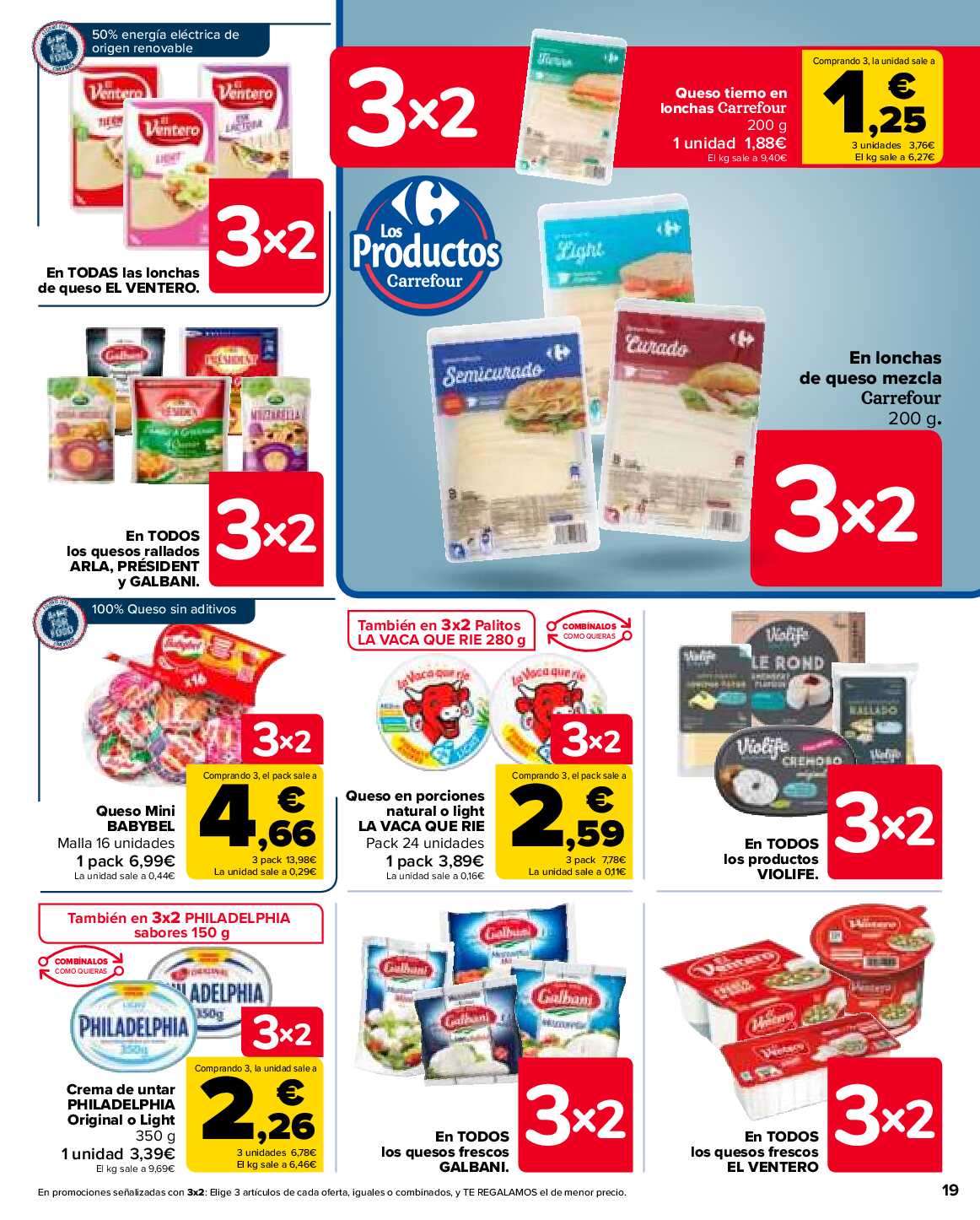 3x2 en miles de productos Carrefour. Página 19