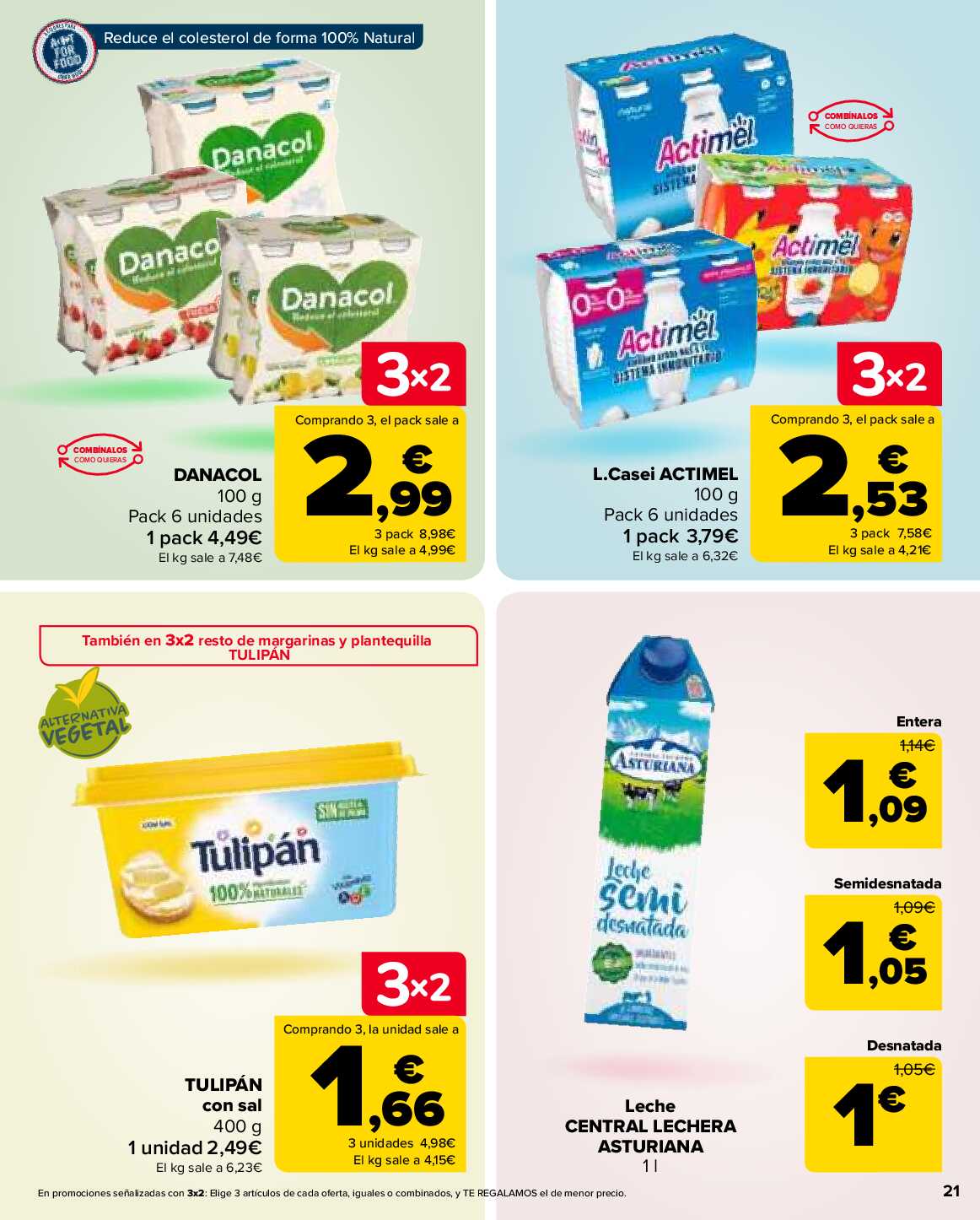 3x2 en miles de productos Carrefour. Página 21