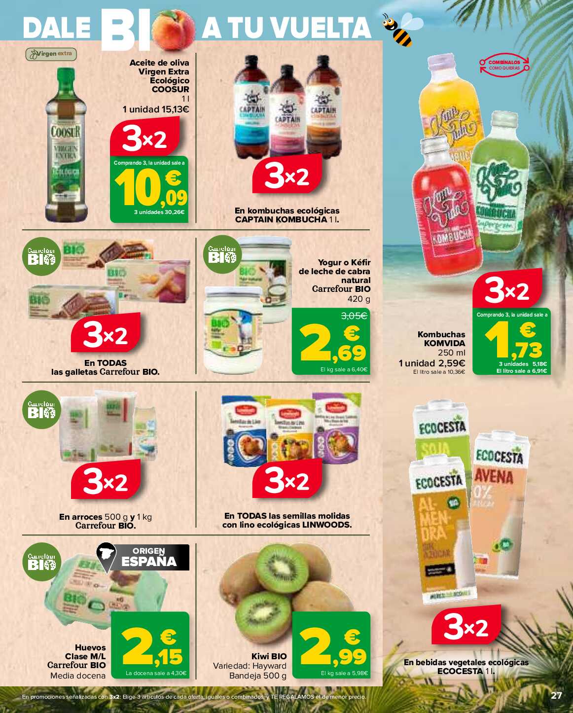 3x2 en miles de productos Carrefour. Página 27