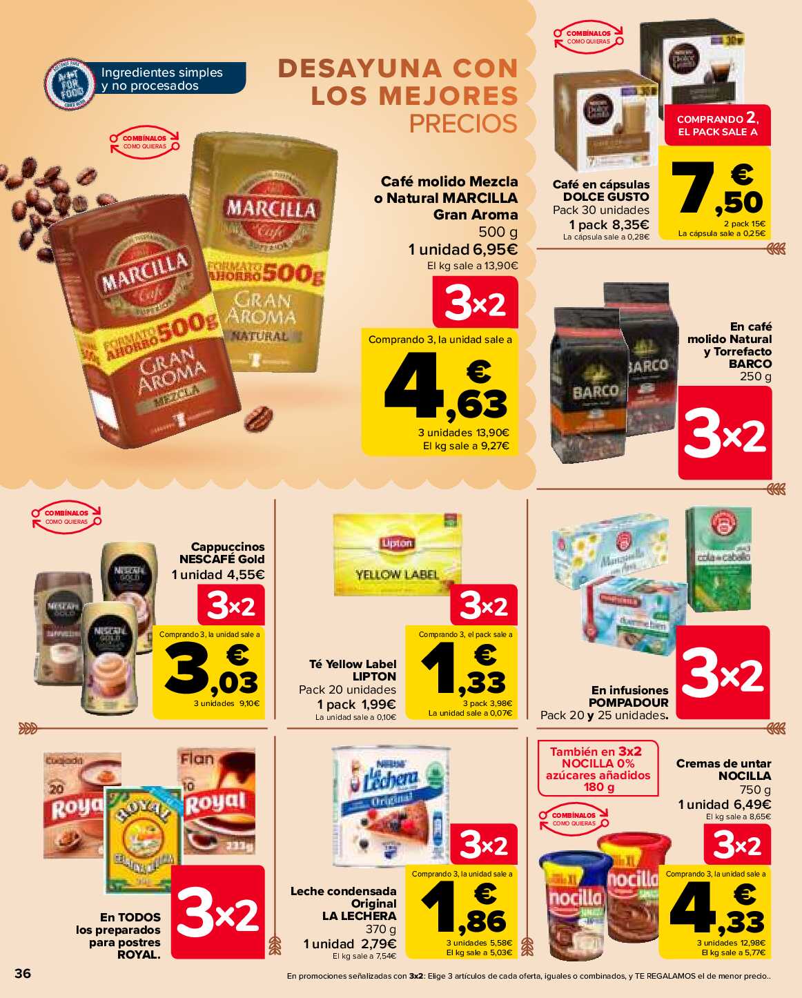 3x2 en miles de productos Carrefour. Página 36