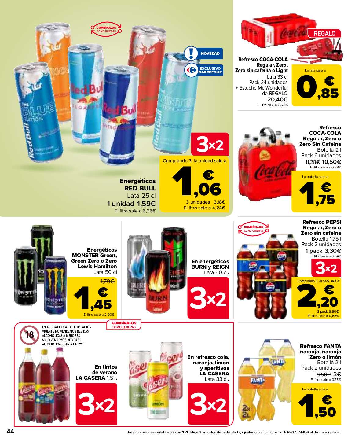 3x2 en miles de productos Carrefour. Página 44