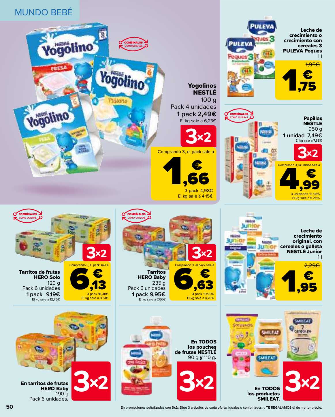 3x2 en miles de productos Carrefour. Página 50