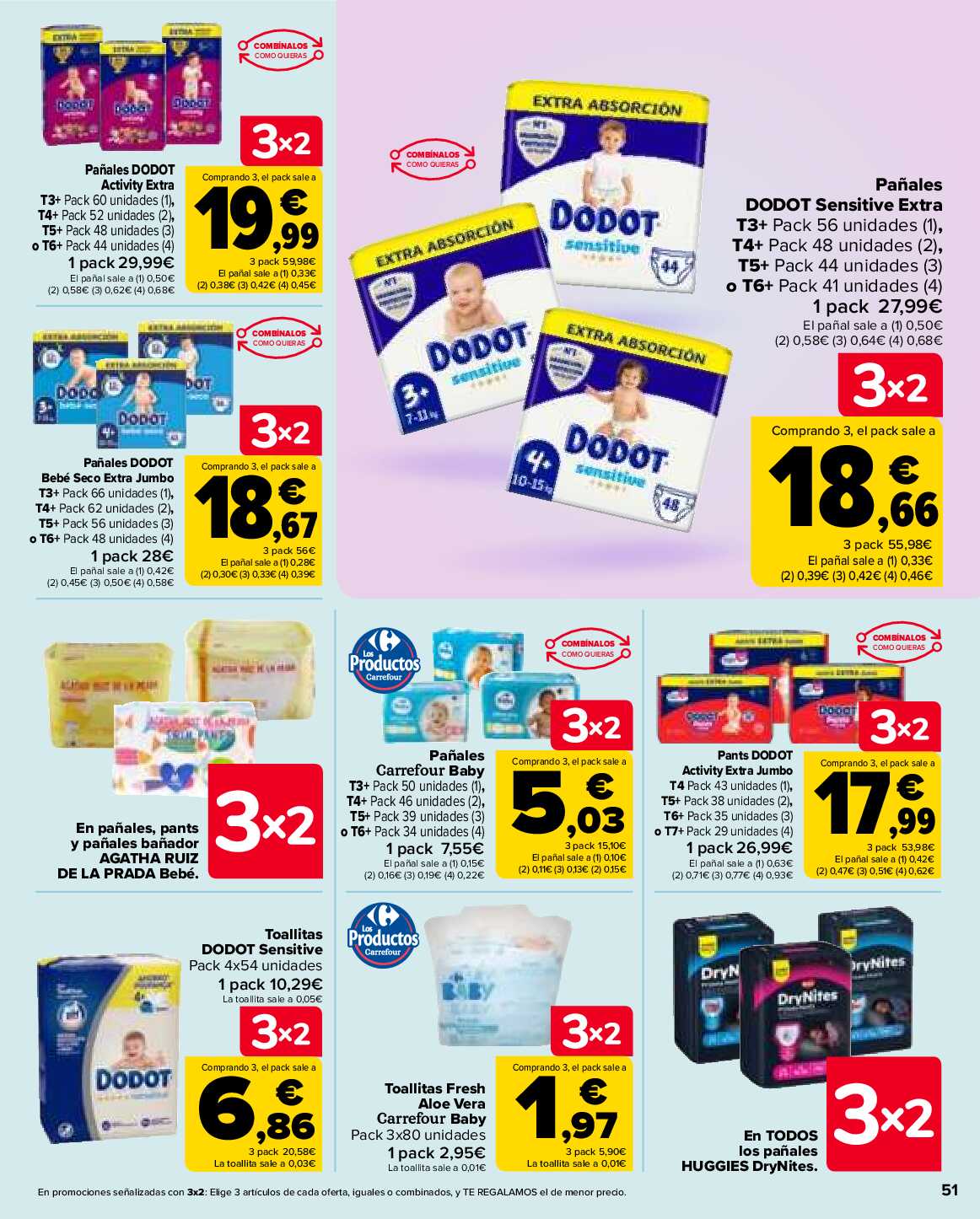 3x2 en miles de productos Carrefour. Página 51