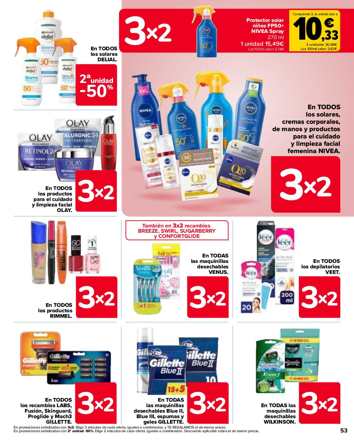 3x2 en miles de productos Carrefour. Página 53