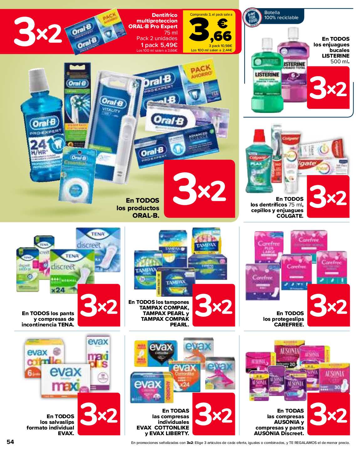 3x2 en miles de productos Carrefour. Página 54