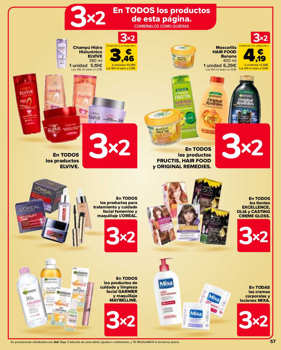 3x2 en miles de productos Carrefour. Página 57